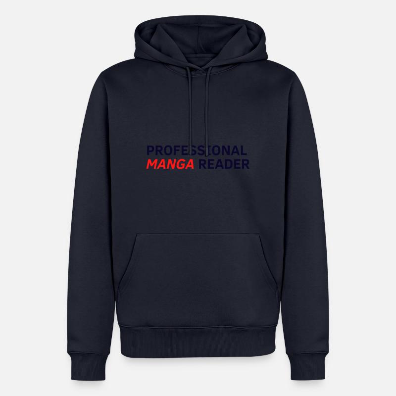 Professional Manga Reader - Männer Premium Bio Hoodie - Navy