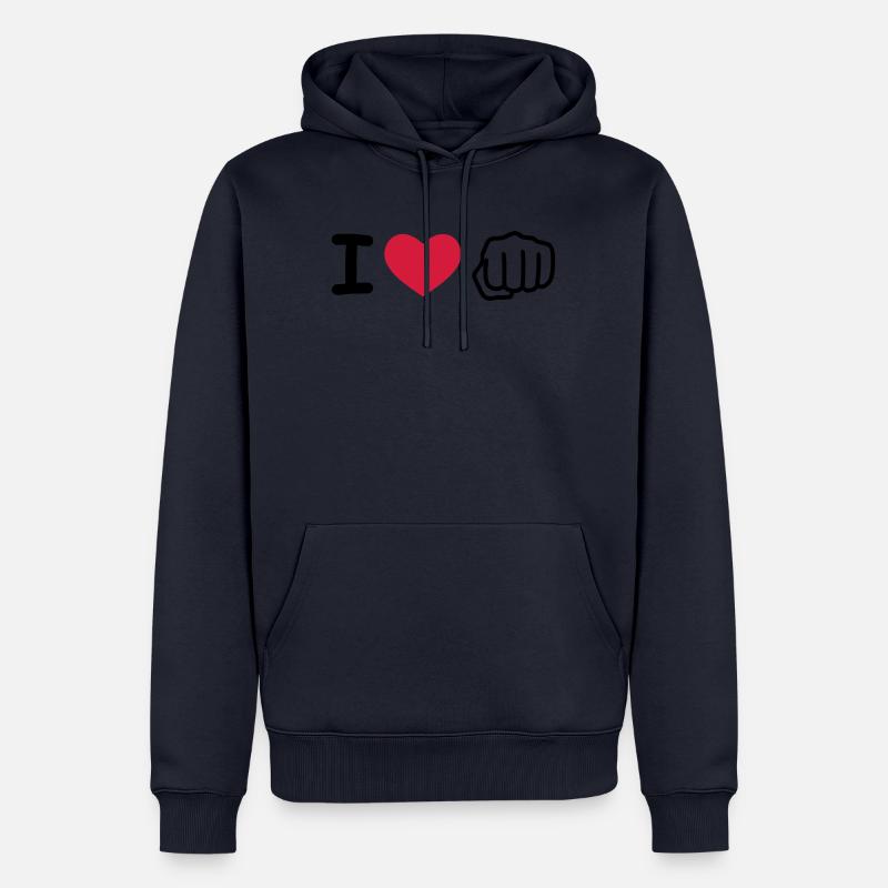 Faust - Männer Premium Bio Hoodie - Navy