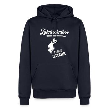 Zahntechniker Frohe Ostern Ostergeschenk Zahnarzt - Männer Premium Bio Hoodie - Navy - Vorne - Nico (187cm)