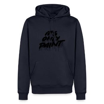It's only paint Saying Sayings Spray Art Art - Men’s Premium Organic Hoodie - navy - Front - Nico (187cm)
