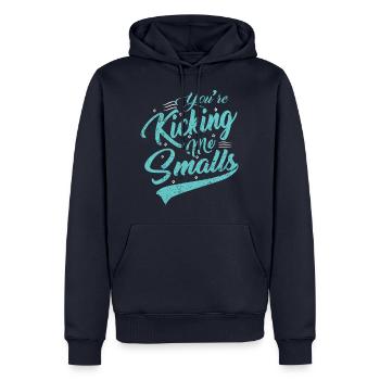 idée de cadeau naissance bébé enfant né naissance - Sweat à capuche Premium bio Homme - bleu marine - Devant - Nico (187cm)