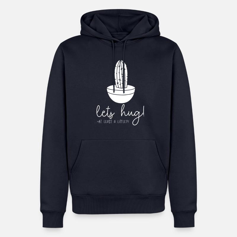 Lets hug! - Männer Premium Bio Hoodie - Navy