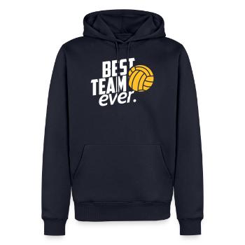 volleyball team - Männer Premium Bio Hoodie - Navy - Vorne - Nico (187cm)