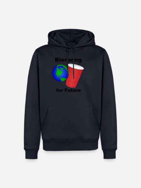 Bierpong for Future - Männer Premium Bio Hoodie - Navy