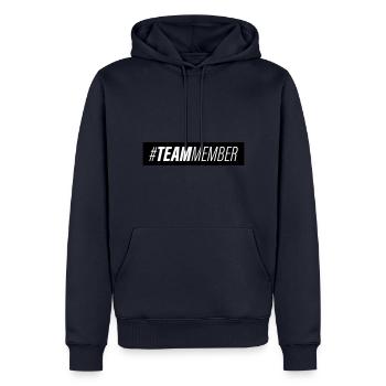 Team Symbol - Männer Premium Bio Hoodie - Navy - Vorne - Nico (187cm)