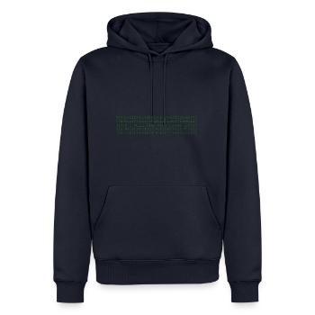 PI DAY GRAPHIC - Männer Premium Bio Hoodie - Navy - Vorne - Nico (187cm)