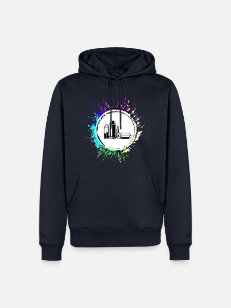 Patrone Icon symbol - Männer Premium Bio Hoodie - Navy
