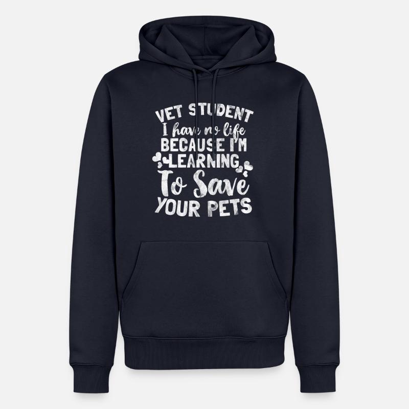 Angehender Tierarzt oder Tierärztin - Geschenk - Männer Premium Bio Hoodie - Navy