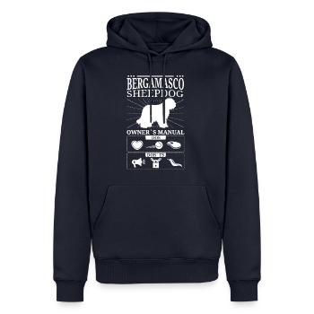 Bergamasker Hirtenhund Besitzer Geschenk - Männer Premium Bio Hoodie - Navy - Vorne - Nico (187cm)