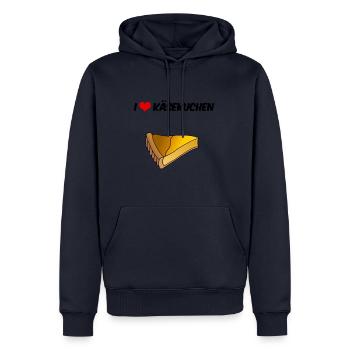 I Liebe Käsekuchen Gebäck Süßigkeiten Plunder - Männer Premium Bio Hoodie - Navy - Vorne - Nico (187cm)