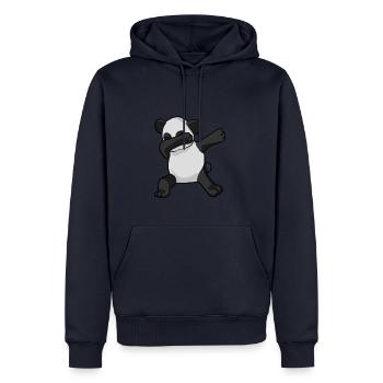 Panda Dab - Pandab - dabbing panda - Männer Premium Bio Hoodie - Navy - Vorne - Nico (187cm)