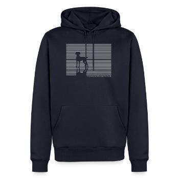 Allemand Cheveux courts chien T-shirt cadeau - Sweat à capuche Premium bio Homme - bleu marine - Devant - Nico (187cm)