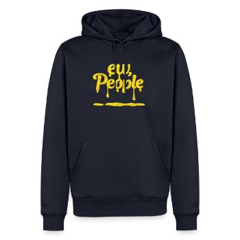 Funny Ew People Shirt for introverts - Men’s Premium Organic Hoodie - navy - Front - Nico (187cm)