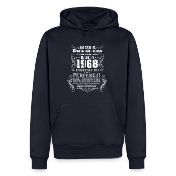 1968 urodziny 50 Rocznik Prime prezent PL - Sweat à capuche Premium bio Homme - bleu marine - Devant - Nico (187cm)