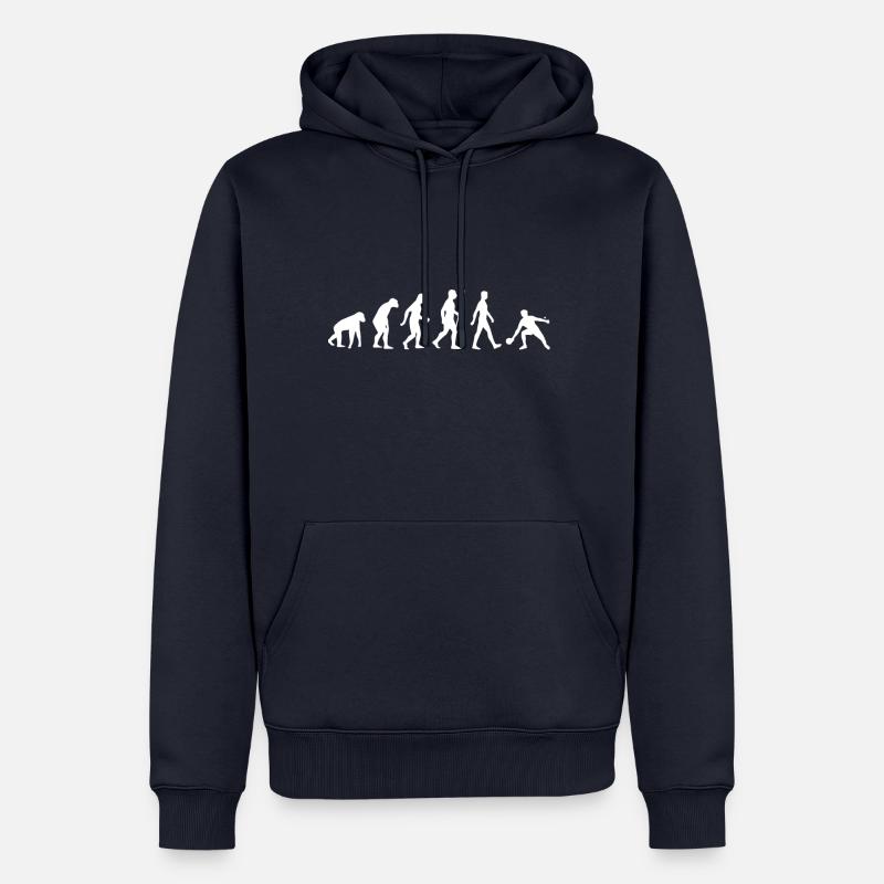 Tischtennis - Evolution - Entwicklung - Geschenk - Männer Premium Bio Hoodie - Navy