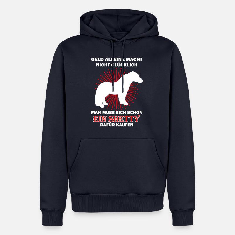 Shetty Shetlandpony - Männer Premium Bio Hoodie - Navy