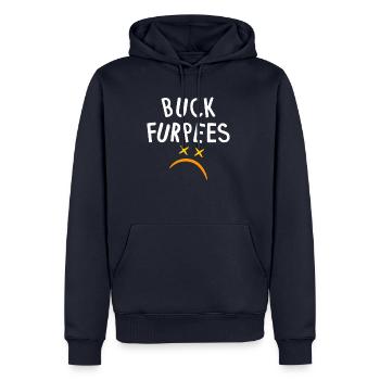 Buck Furpees baise Burpees Freeletics Gym cadeau - Sweat à capuche Premium bio Homme - bleu marine - Devant - Nico (187cm)