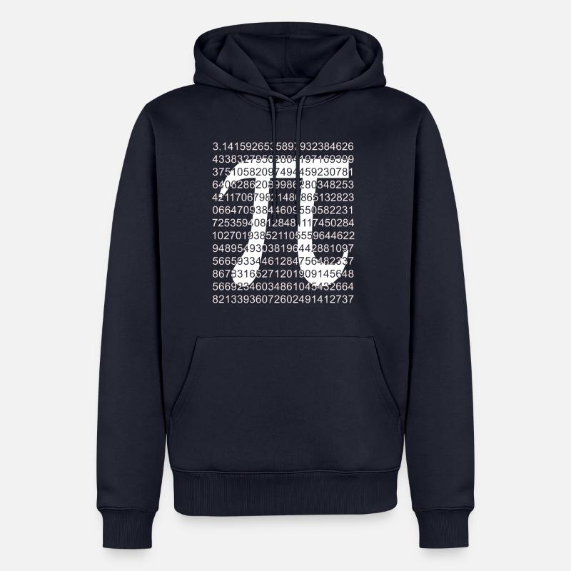 Pi Matrix - Männer Premium Bio Hoodie - Navy