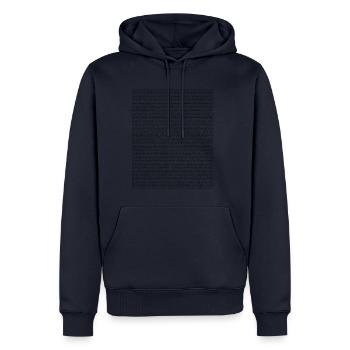 Pi über 1000 Stellen - Nerd Mathematiker Geschenk - Männer Premium Bio Hoodie - Navy - Vorne - Nico (187cm)