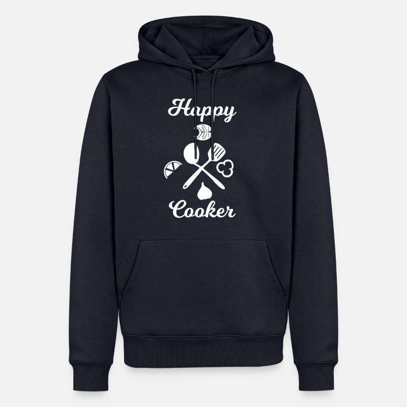Cuisinier - cuisinier - cuisinier - cadeau - chef - Sweat à capuche Premium bio Homme - bleu marine