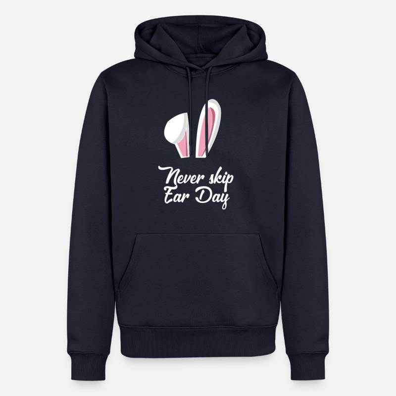 Never Skip Ear Day - Männer Premium Bio Hoodie - Navy