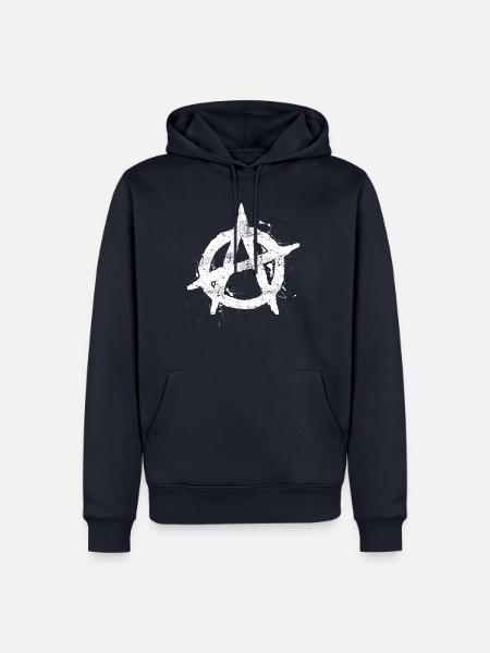 Anarchy Cool - Men’s Premium Organic Hoodie - navy