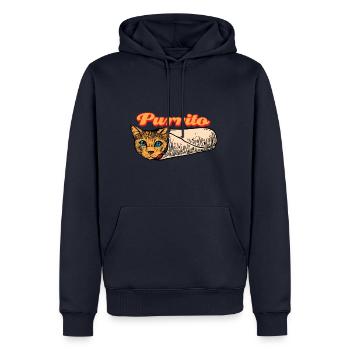 Purrito Cat Cinco De Mayo Gift Bengal Cat - Men’s Premium Organic Hoodie - navy - Front - Nico (187cm)