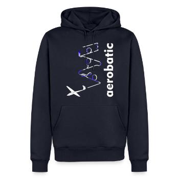 Planeur Vol à voile Planeur Planeur Planeur - Sweat à capuche Premium bio Homme - bleu marine - Devant - Nico (187cm)