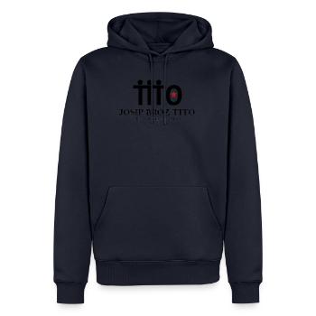 Josip Broz Tito - Bratstvo i Jedinstvo (b) - Männer Premium Bio Hoodie - Navy - Vorne - Nico (187cm)