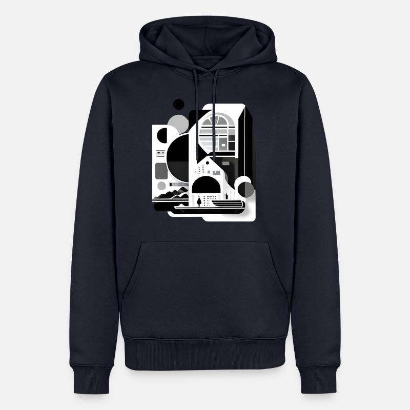 Collage Japan-Stil - Männer Premium Bio Hoodie - Navy