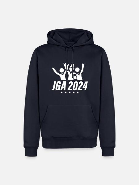 Junggesellen Abschied 2024 - Männer Premium Bio Hoodie - Navy