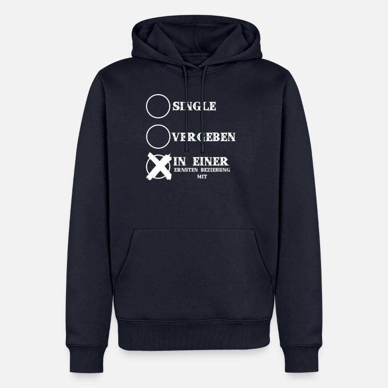 DEIN HOBBY gestalten geschenk partner geburtstag - Männer Premium Bio Hoodie - Navy