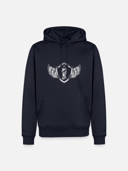 Hydrant Wappen Feuerwehr - Männer Premium Bio Hoodie - Navy