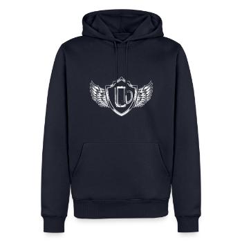 Beer Glass Beer Mug Sign - Men’s Premium Organic Hoodie - navy - Front - Nico (187cm)