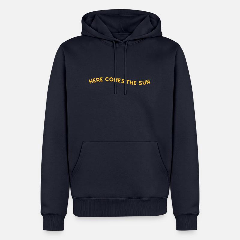 here comes the sun - Männer Premium Bio Hoodie - Navy