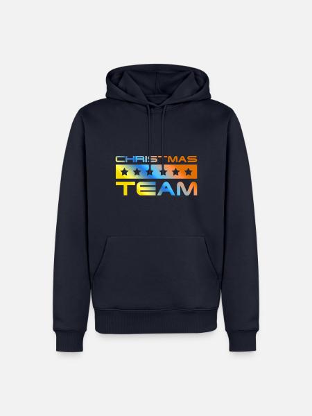 Christmas Crew Bunt - Männer Premium Bio Hoodie - Navy