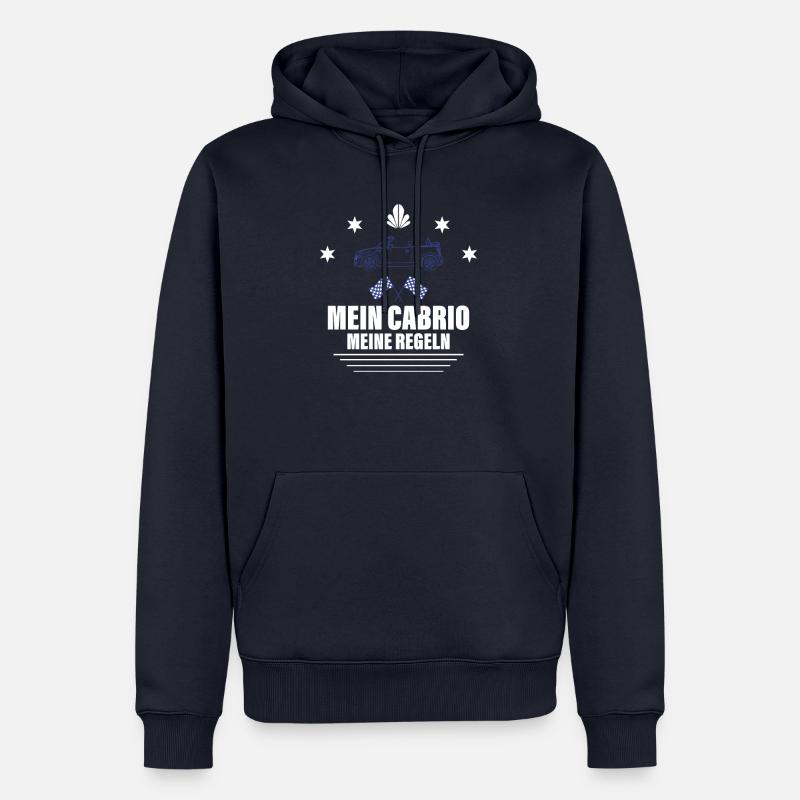Mon cabriolet mes règles - Sweat à capuche Premium bio Homme - bleu marine