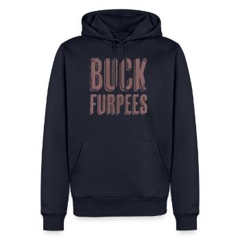 Funny Gym Buck Furpees - Männer Premium Bio Hoodie - Navy - Vorne - Nico (187cm)