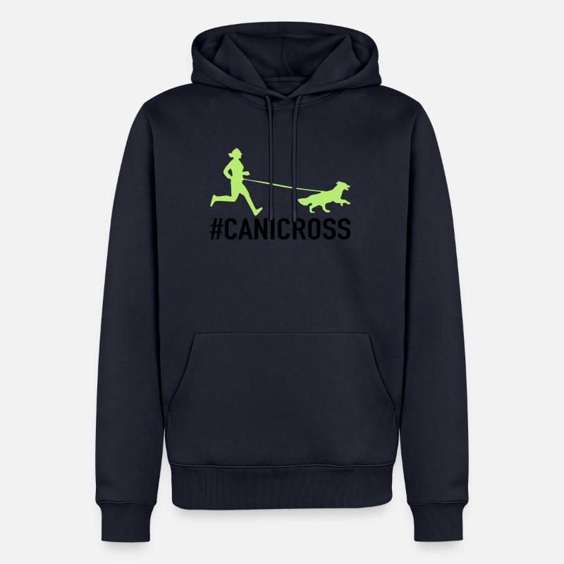 Canicross Runner - Männer Premium Bio Hoodie - Navy
