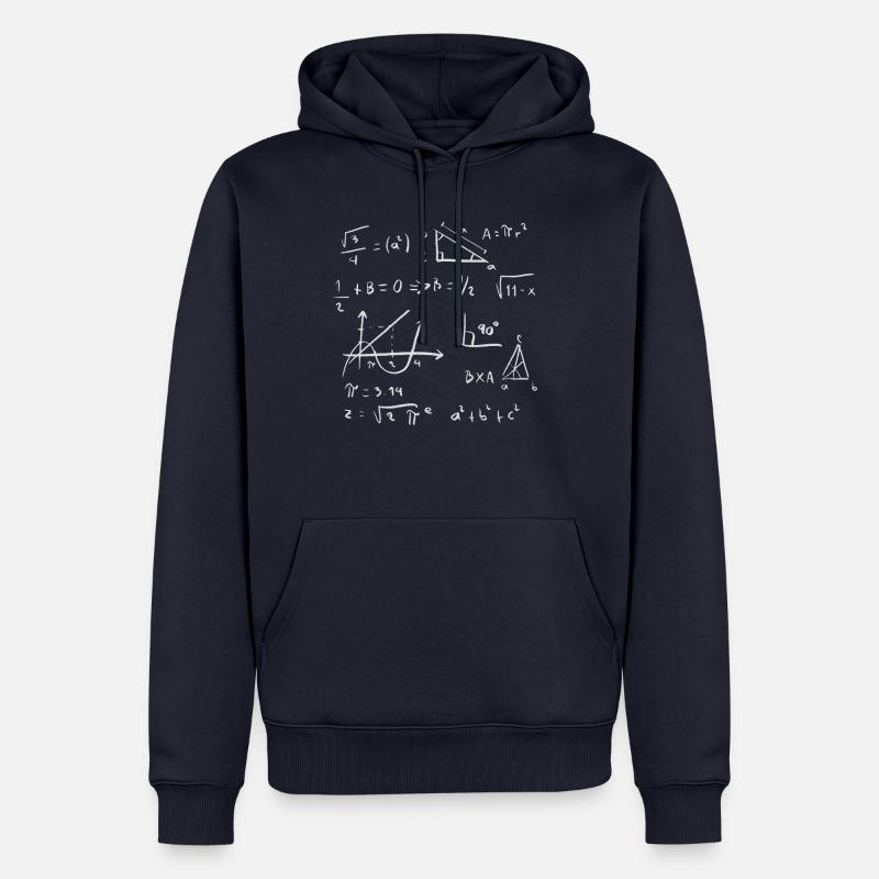 Math Equations - Männer Premium Bio Hoodie - Navy
