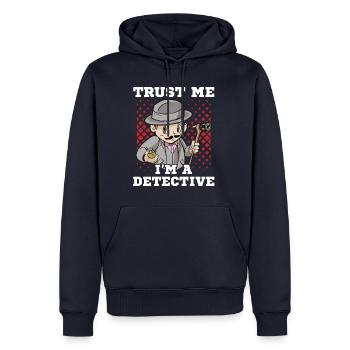 I'm A Detective - Männer Premium Bio Hoodie - Navy - Vorne - Nico (187cm)