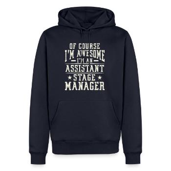 Awesome Assistant Stage Manager - Männer Premium Bio Hoodie - Navy - Vorne - Nico (187cm)