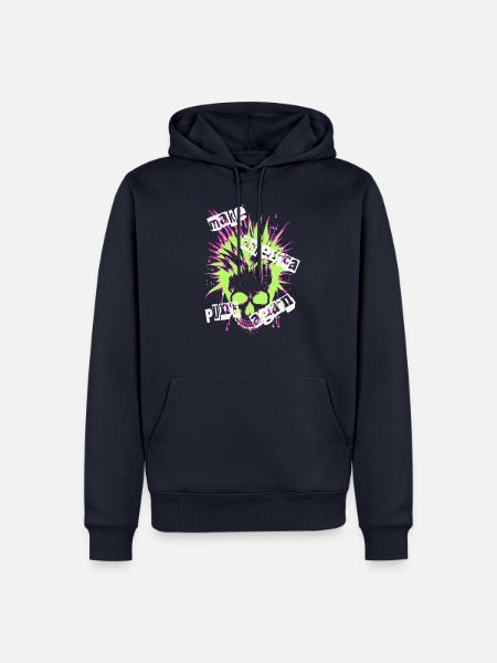 Punk Revival Political Punk Tee - Männer Premium Bio Hoodie - Navy