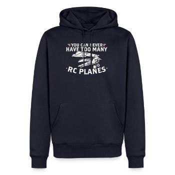 RC Airplanes Hobbyist T-shirt - Sweat à capuche Premium bio Homme - bleu marine - Devant - Nico (187cm)