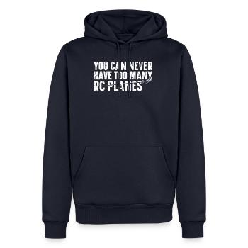 RC Airplanes Hobbyist T-shirt - Sweat à capuche Premium bio Homme - bleu marine - Devant - Nico (187cm)