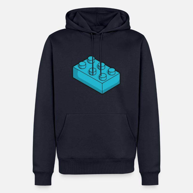 Cubes jouets - Sweat à capuche Premium bio Homme - bleu marine