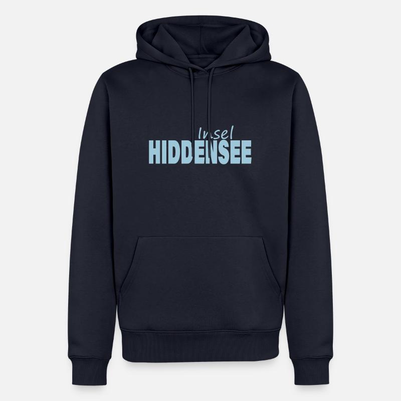 HIDDENSEE - Männer Premium Bio Hoodie - Navy