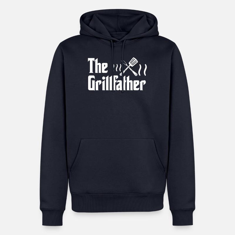 BBQ Grill - Männer Premium Bio Hoodie - Navy