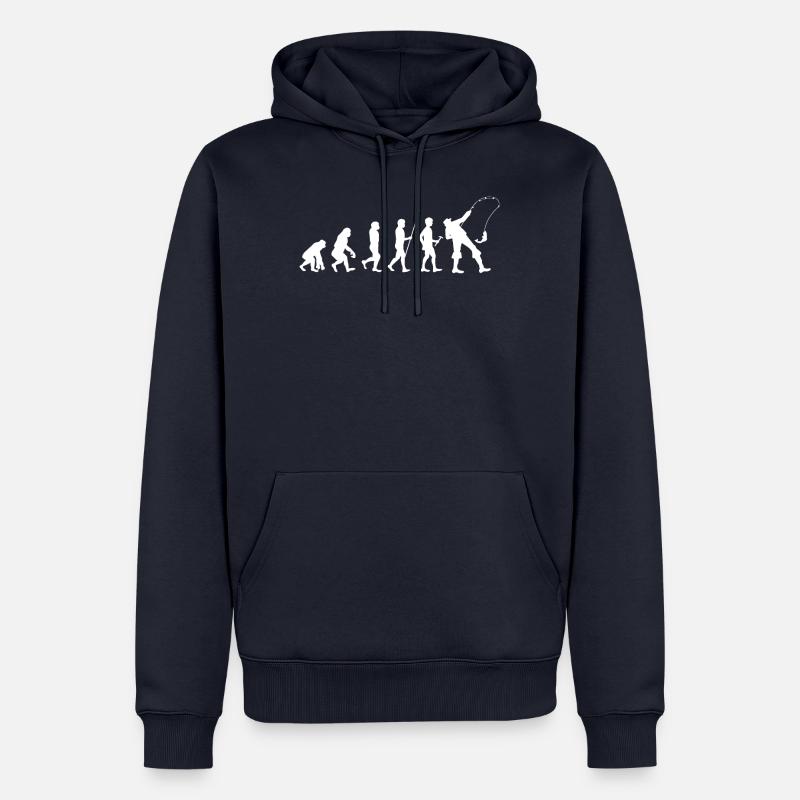 Pêche - Pêche - Pêche - Pêche - Pêche - Evolution - Sweat à capuche Premium bio Homme - bleu marine
