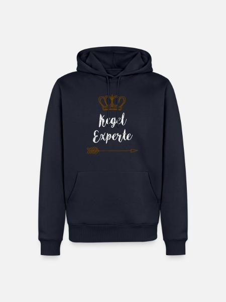 Kegel Kegeln T-Shirt - Männer Premium Bio Hoodie - Navy